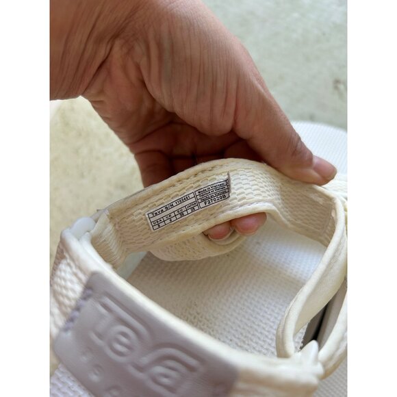Teva Womens Sz 8 Platform Sandals Ivory White Adjustable Straps - Picture 9 of 9